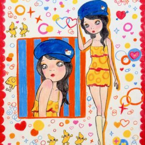 Banana Girl Fashion Illustration